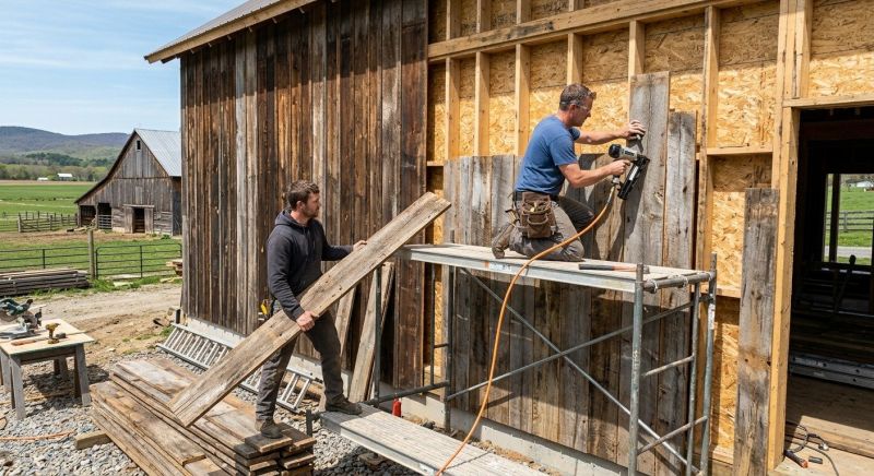 Barn Siding Installation