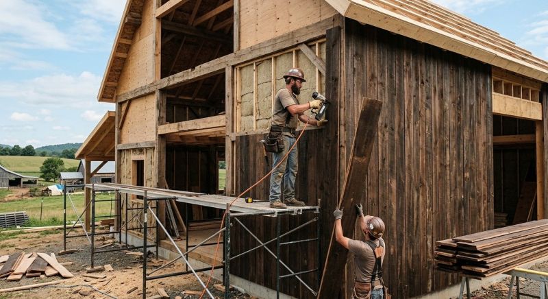 Barn Wood Siding Installation