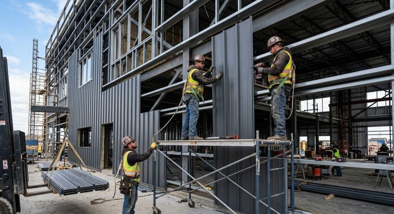 Steel Cladding Installation