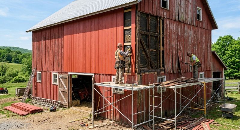 Barn Siding Replacement in Newton County, GA