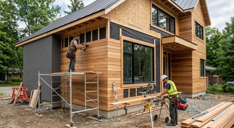 Faux Wood Siding Installation in Madison, GA