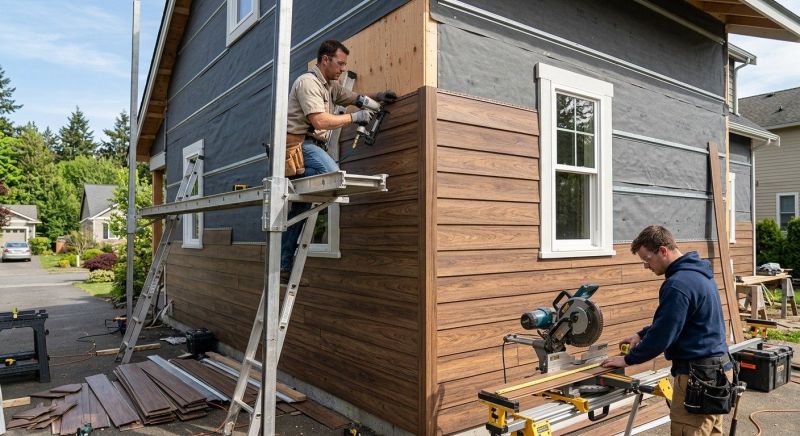 Faux Wood Siding Installation in Monroe, GA