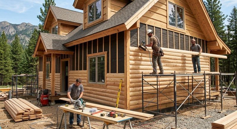 Log Siding Installation in Grayson, GA
