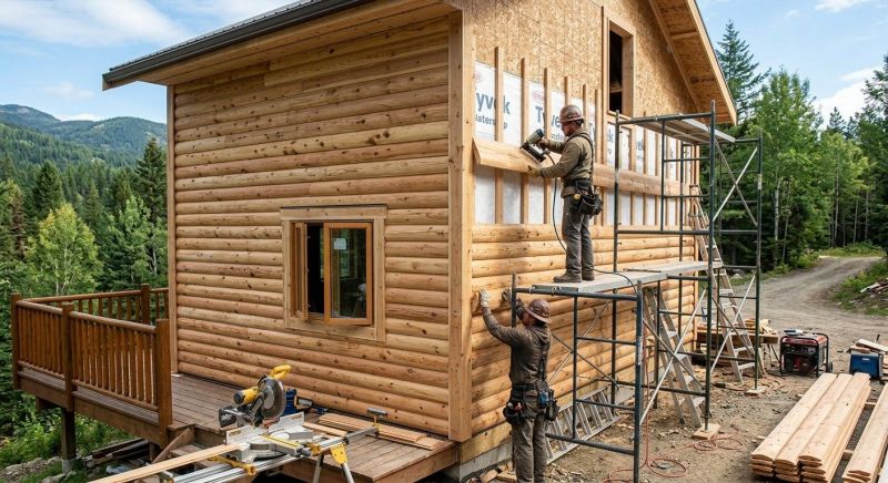 Log Siding Installation in Mansfield, GA