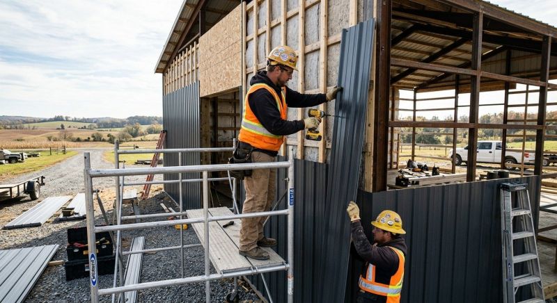 Metal Barn Siding Installation in Newton County, GA