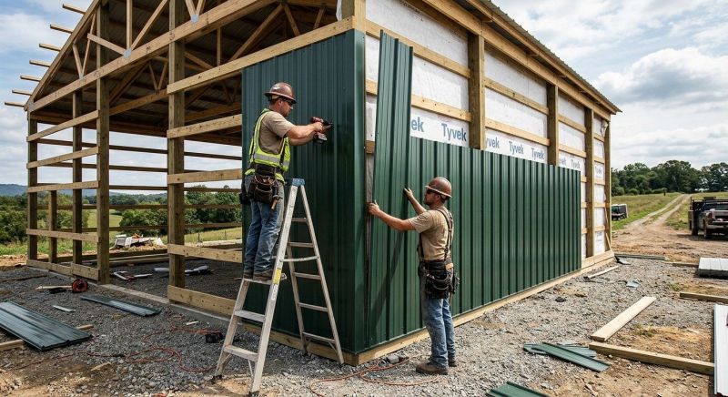 Pole Barn Siding Installation in Newton County, GA